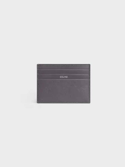 Large Card Holder Calfskin Triomphe Embossed Anthracite 10K913FQD 10AN - CELINE - BALAAN 2