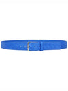 Intrecciato Leather Belt Blue - BOTTEGA VENETA - BALAAN 3