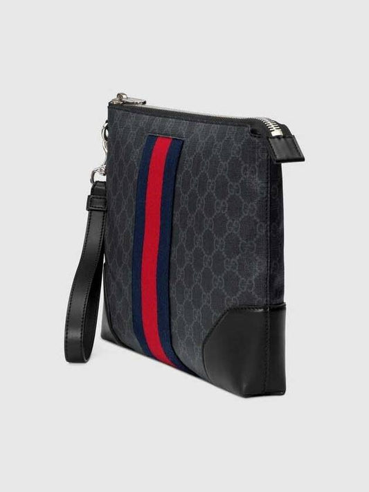 GG Supreme Web Strap Pouch 523603 - GUCCI - BALAAN 2