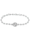 Interlocking G Flower Motif Chain Bracelet Silver YBA481687001 - GUCCI - BALAAN 4