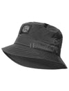 Logo Patch Bucket Hat Black - STONE ISLAND - BALAAN 2