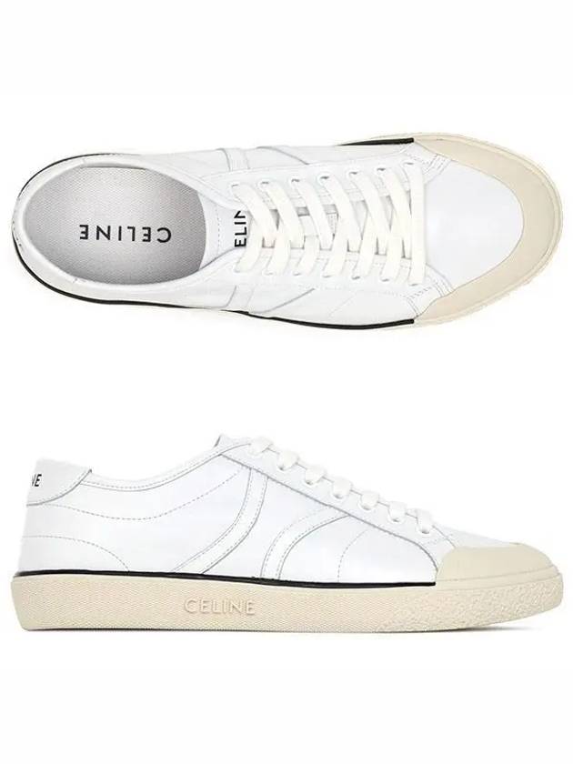 AS 01 Lace-Up Alan Calfskin Low-Top Sneakers Optic White - CELINE - BALAAN 2