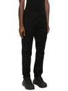 Banding Waist Tapered Cargo Straight Pants Black - STONE ISLAND - BALAAN 4