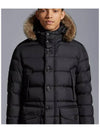 Cluny Long Down Jacket Black - MONCLER - BALAAN 5