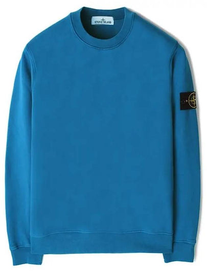 Compass Patch Cotton Sweatshirt Avio Blue - STONE ISLAND - BALAAN 2