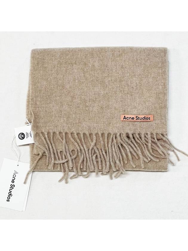 Oatmeal melange oversized fringe muffler CA0209 - ACNE STUDIOS - BALAAN 3