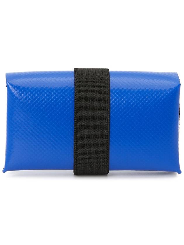 Logo Banded Coin Card Wallet Blue - MARNI - BALAAN 3