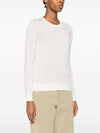 Regal Wool Crew Neck Knit Top New Ivory - THEORY - BALAAN 3