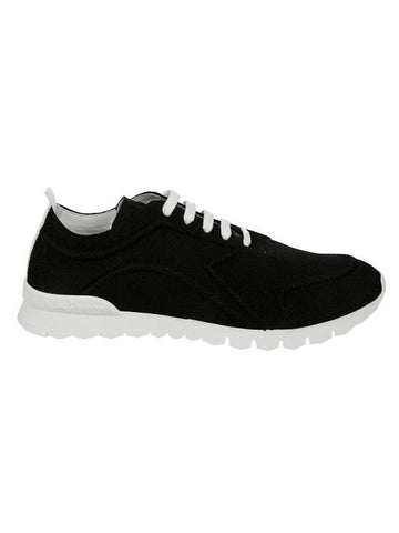 Canvas Low Top Sneakers Black - KITON - BALAAN 1