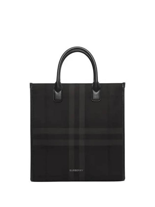 Slim Vertical Denny Tote Bag Charcoal - BURBERRY - BALAAN 2