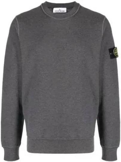 Compass Patch Crew Neck Sweatshirt Grey - STONE ISLAND - BALAAN 2