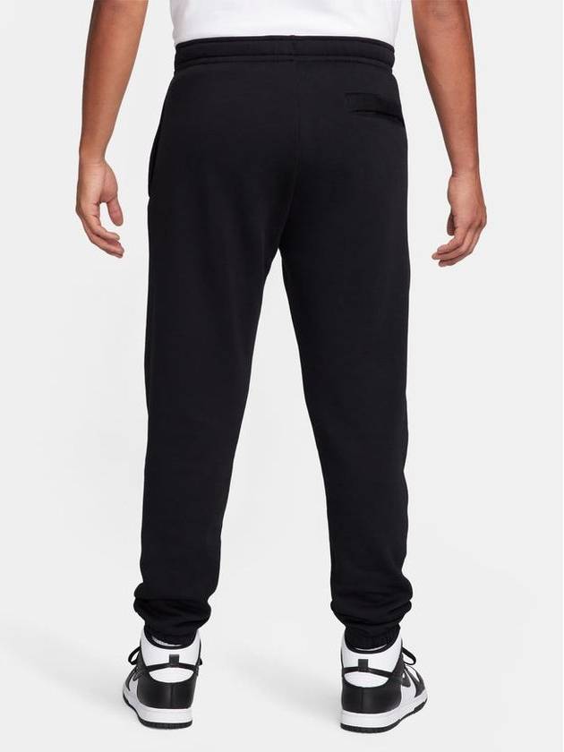 Club Fleece Stack Logo Track Pants Black - NIKE - BALAAN 3