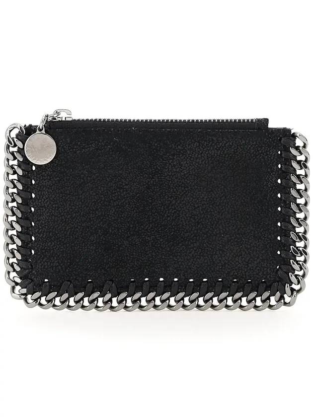 silver Falabella card wallet black - STELLA MCCARTNEY - BALAAN 1