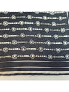 Silk Scarf CC Logo Lettering Twilly Square Black AAA351 - CHANEL - BALAAN 4