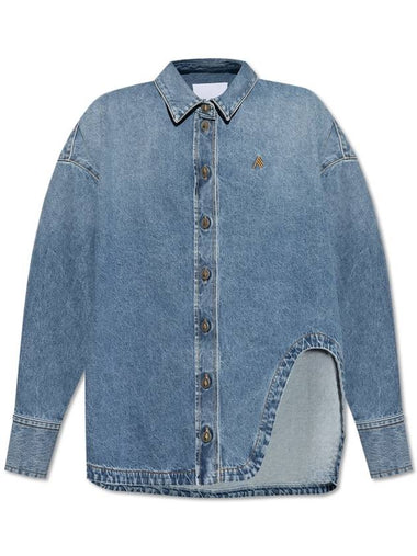 The Attico Denim Shirt, Women's, Blue - THE ATTICO - BALAAN 1