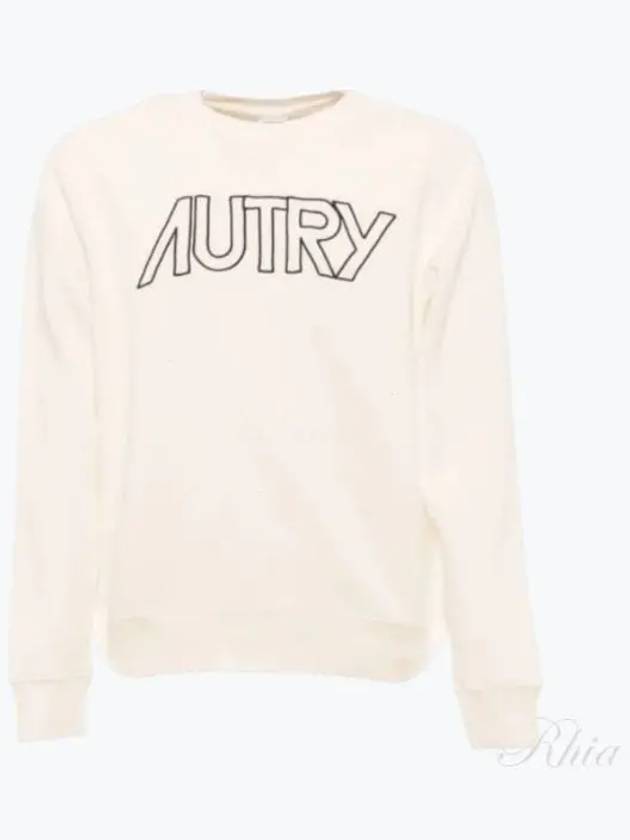 Men's brushed sweatshirt SWIM 408W WHITE - AUTRY - BALAAN 1