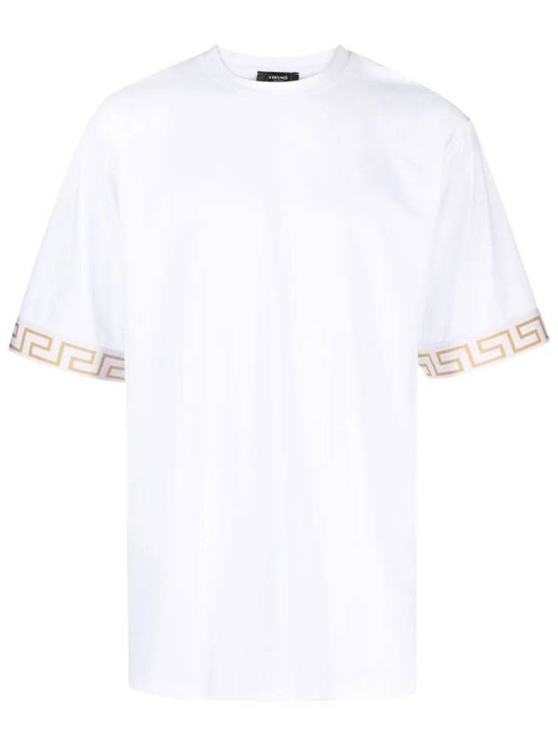 Greca Gym Logo Crew Neck Short Sleeve T-Shirt White - VERSACE - BALAAN 2