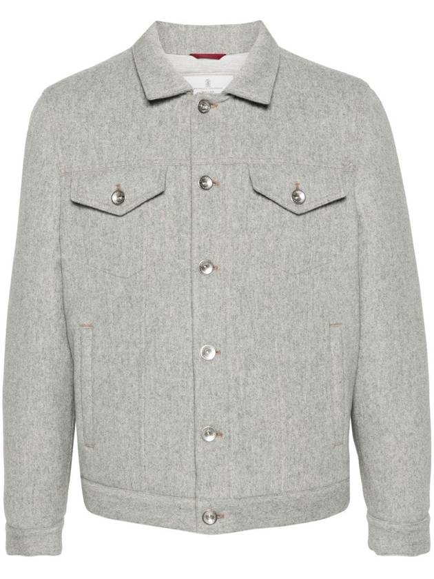 Brunello Cucinelli Coats Light Grey - BRUNELLO CUCINELLI - BALAAN 1