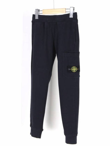 10 12A Kids Wappen Training Pants Navy 811661520 V0020 - STONE ISLAND - BALAAN 1