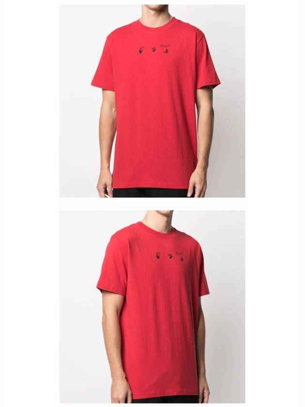 Marker Arrow Short Sleeve T-Shirt Red - OFF WHITE - BALAAN 5