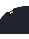 Crew Neck  Brushed Cotton Fleece Sweatshirt Navy - STONE ISLAND - BALAAN 4