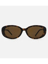 Eyewear Oval Frame Sunglasses Havana - GUCCI - BALAAN 2