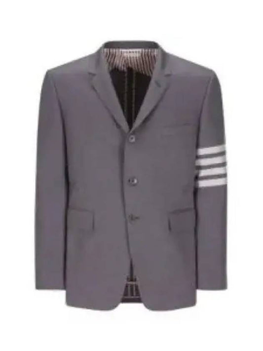 Diagonal Armband Cotton Shooting Engineer Classic Jacket Grey - THOM BROWNE - BALAAN 2