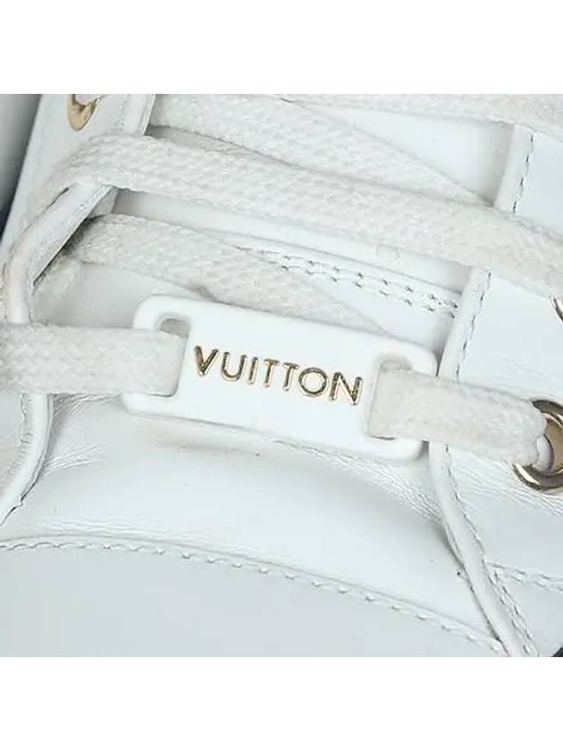 Monogram Canvas White Leather Stella Sneakers No 240 - LOUIS VUITTON - BALAAN 3