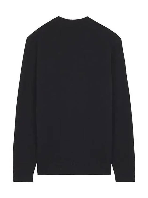 NM00506KT1006 Foxhead Wool Cardigan Black - MAISON KITSUNE - BALAAN 4