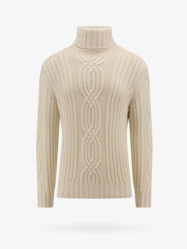 23 fw Cashmere Sweater WITH FRONTAL Braiding M22300003C2723 B0650782672 - BRUNELLO CUCINELLI - BALAAN 1