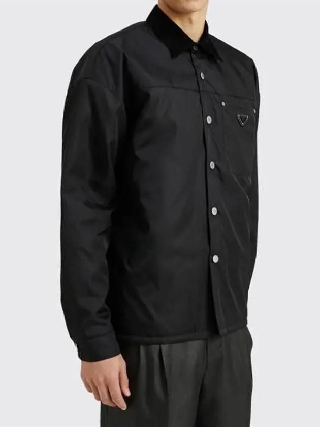 Re Nylon Long Sleeves Shirt Black - PRADA - BALAAN 7