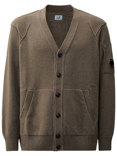 Lambswool GRS Buttoned Cardigan Beige - CP COMPANY - BALAAN 2