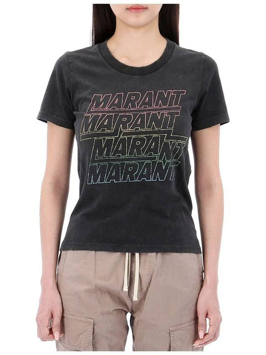 Etoile ZILIANI logo short sleeve t shirt TS0148FA B1N09E 02FK - ISABEL MARANT - BALAAN 2