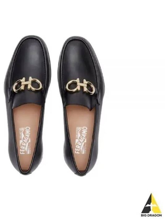 Rolo Gancini Loafers Black - SALVATORE FERRAGAMO - BALAAN 2