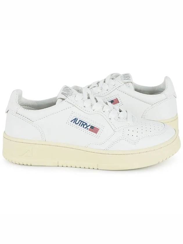 Medalist Goatskin Low Top Sneakers White - AUTRY - BALAAN 3