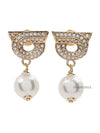 Ferragamo Women s Gancini Earrings 76 0781 EAR GSTR PORO PERLA 0776604 - SALVATORE FERRAGAMO - BALAAN 1