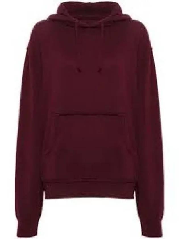 Men's Embroidered Logo Cotton Oversized Hood Bordeaux - MAISON MARGIELA - BALAAN 2