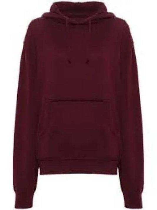 Men's Embroidered Logo Cotton Oversized Hood Bordeaux - MAISON MARGIELA - BALAAN 2