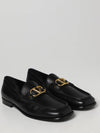 V Logo Leather Loafers Black - VALENTINO - BALAAN 2