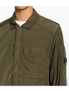 Chrome-R Pocket Over Long Sleeve Shirt Green - CP COMPANY - BALAAN 5