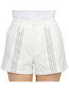 Women's Triple Rain Jersey Shorts White - HORN GARMENT - BALAAN 7