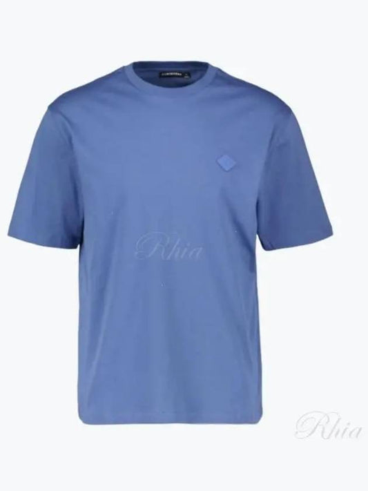 Hale Logo Patch Short Sleeve T-Shirt Bijou Blue - J.LINDEBERG - BALAAN 2