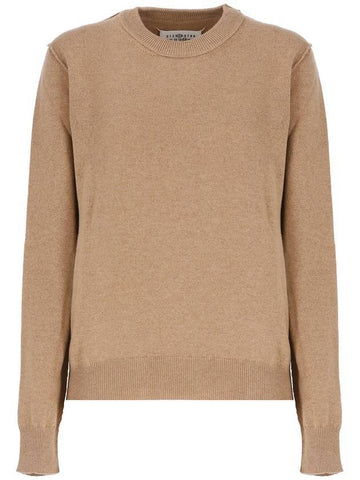 Eco Cashmere Knit Top Beige - MAISON MARGIELA - BALAAN 1