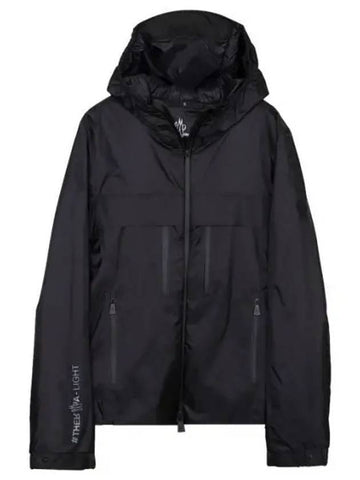 Vouvry Hooded Jacket Black - MONCLER - BALAAN 1