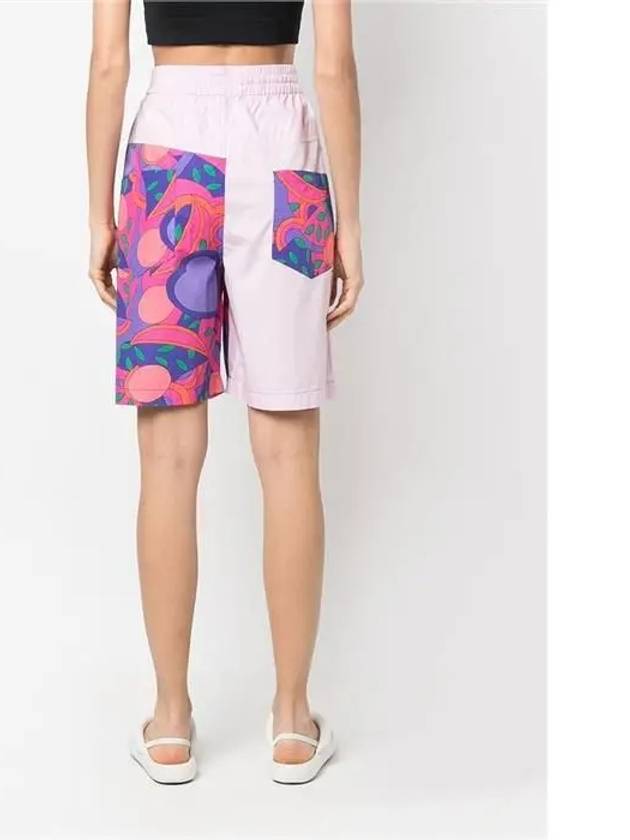 Graphic Printing Cotton Shorts Pink - ISABEL MARANT - BALAAN 5