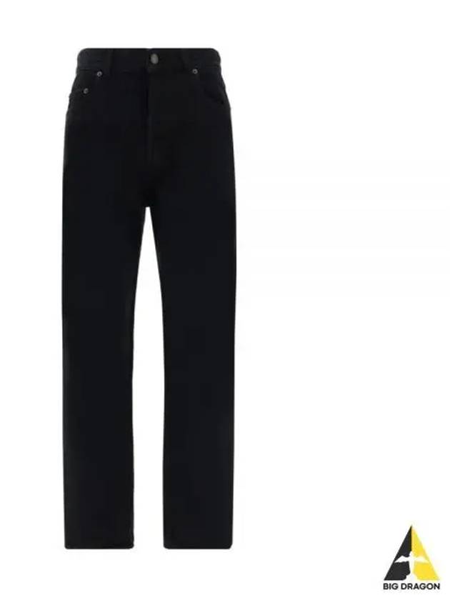 Vanessa Denim Straight Jeans Black - SAINT LAURENT - BALAAN 2