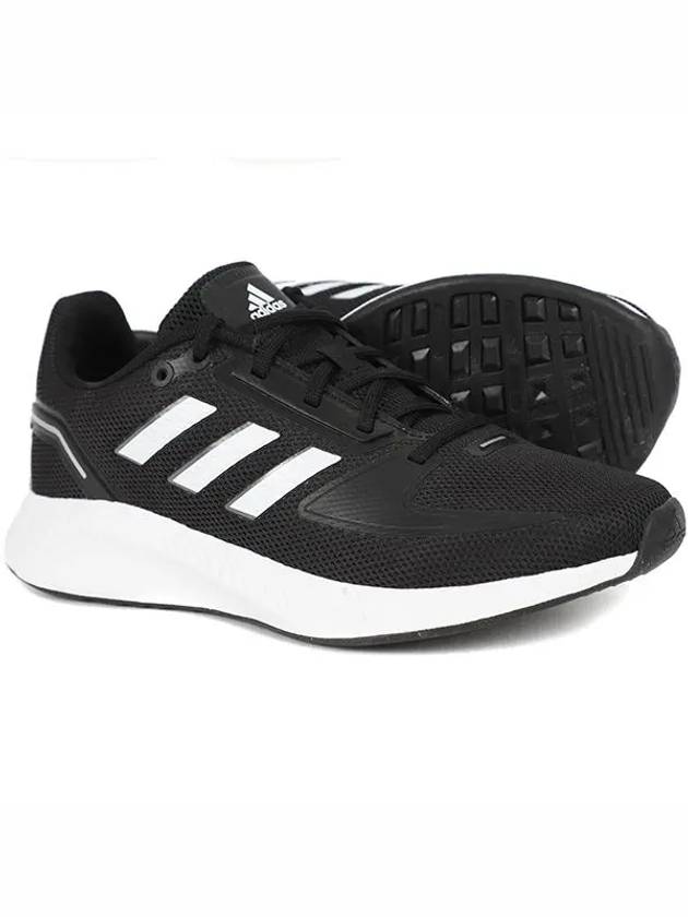 Women's Run Falcon 2.0 Running Low Top Sneakers Black - ADIDAS - BALAAN 3