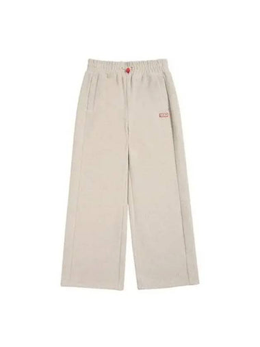 Wide fleece pants melange gray HBW0005APZMEG - HUNTER - BALAAN 1