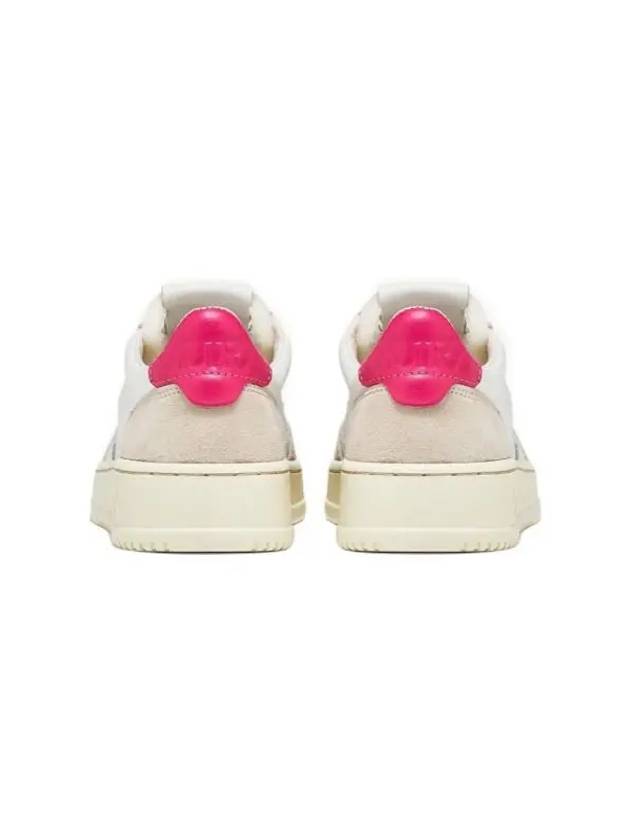 Medalist Suede Pink Tab Low Top Sneakers White - AUTRY - BALAAN 5