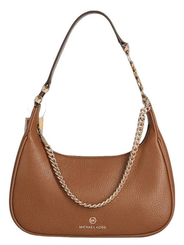 Piper Small Pebbled Leather Shoulder Bag Brown - MICHAEL KORS - BALAAN 1